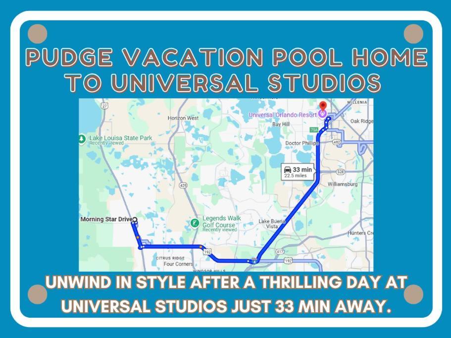 Pudge Vacation Poolspa Home Near Disney Orlando Esterno foto