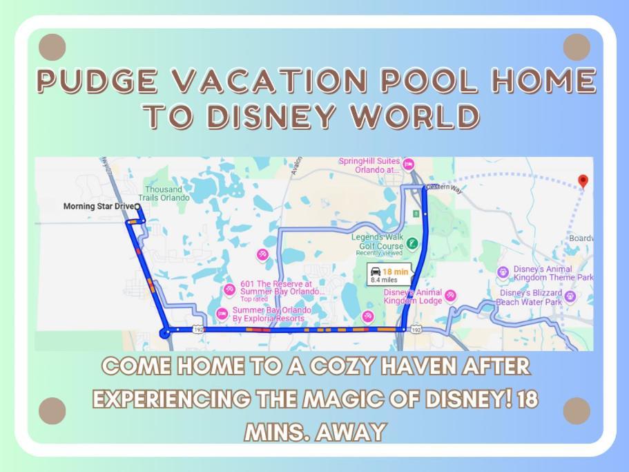Pudge Vacation Poolspa Home Near Disney Orlando Esterno foto